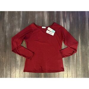 Gilli Garnet Cut Out Shoulder Knit Top Burgundy Ribbed Long Sleeve Stitch Fix